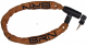 LU 130 M  Lucchetto a catena Blindo 80 cm x 6 mm maglia tonda rivestito in tessuto GIALLO